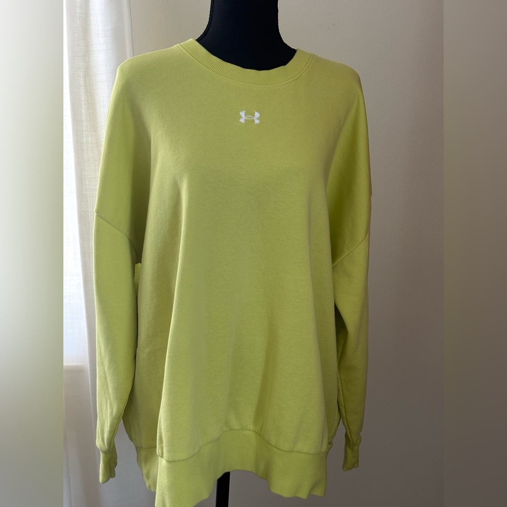 Under Armour Lime Green Oversized Sweatshirt.